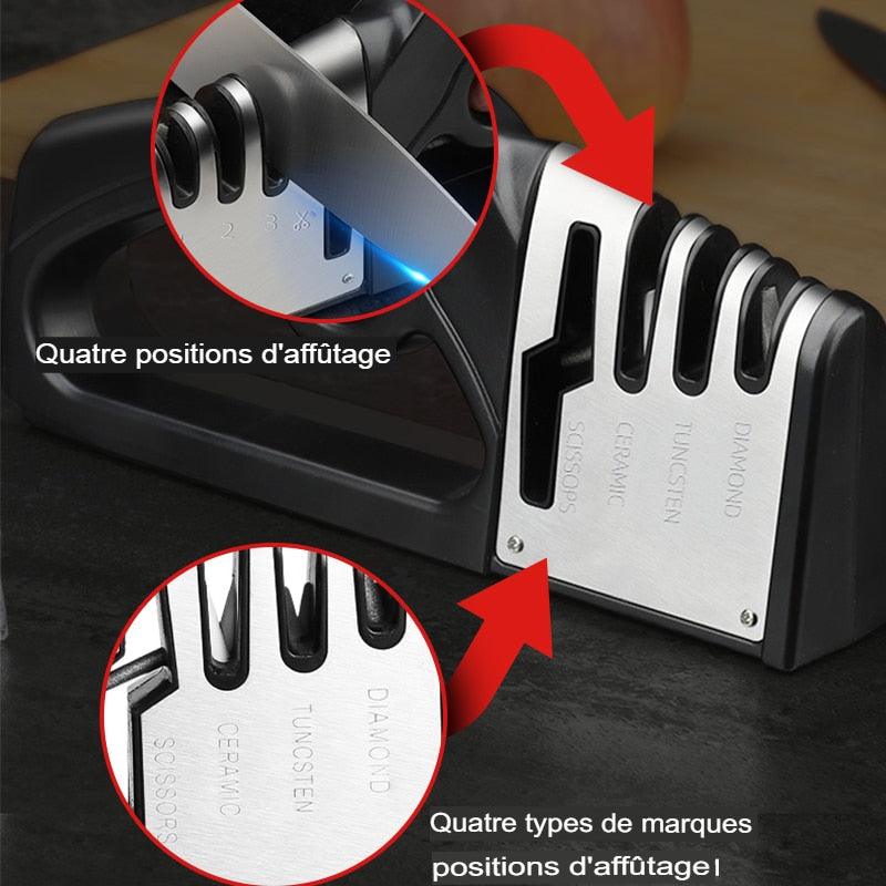Aiguiseur couteau 4 en 1