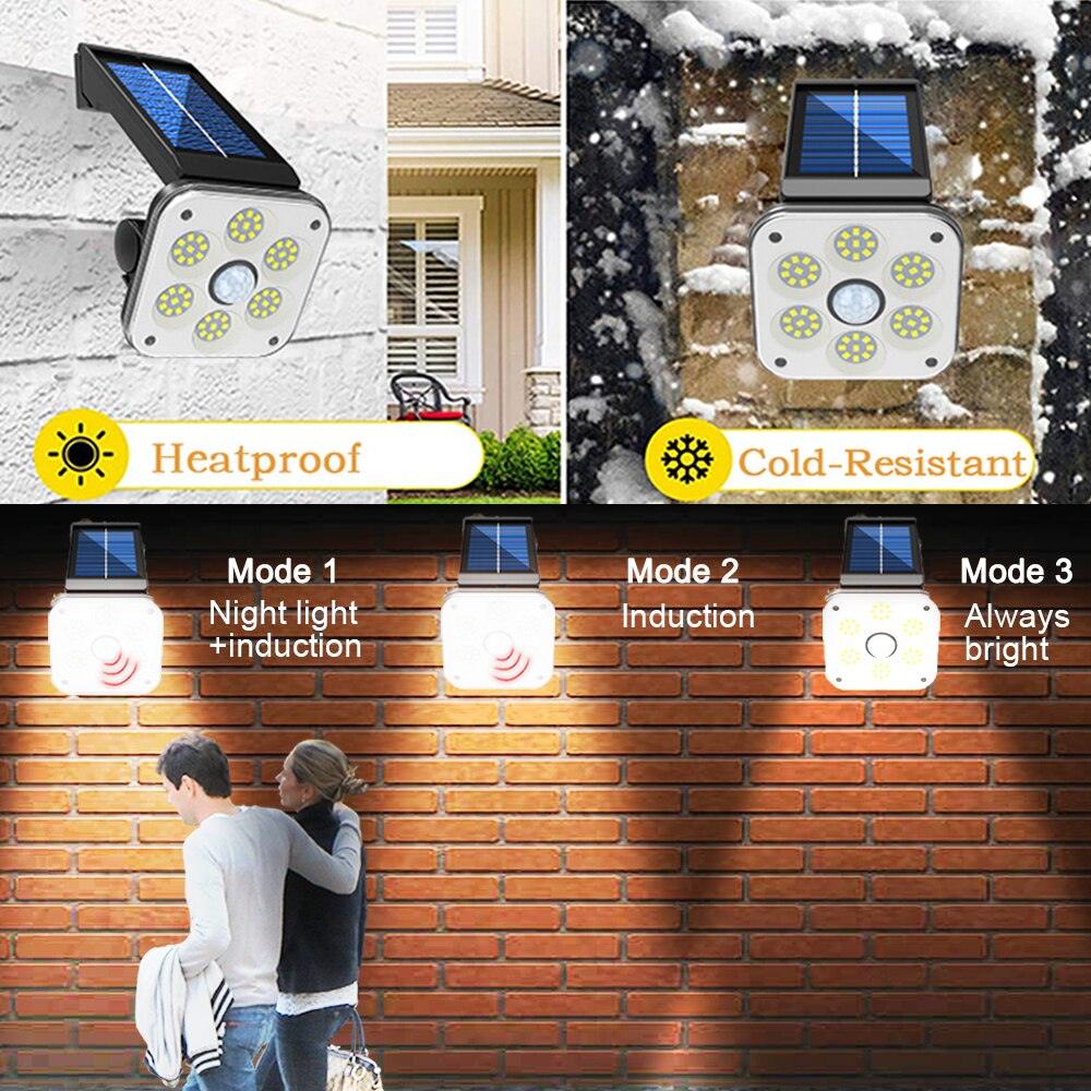 Applique murale LED SOLAIRE - Système PIR