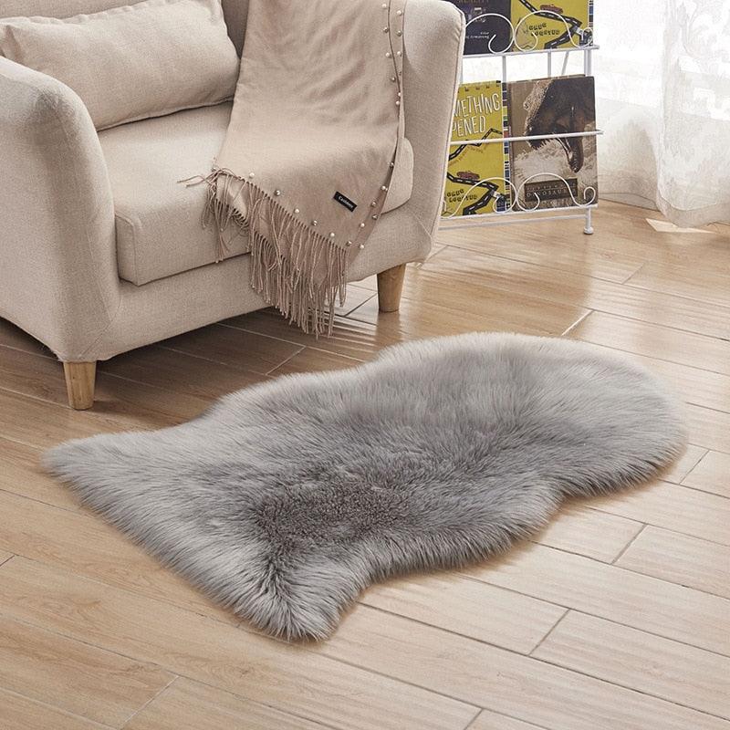 Tapis tout doux en fausse fourrure - DealValley