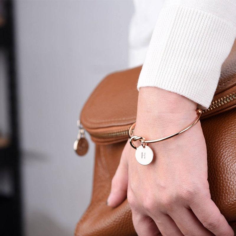 Bracelet Jonc à initiale - DealValley