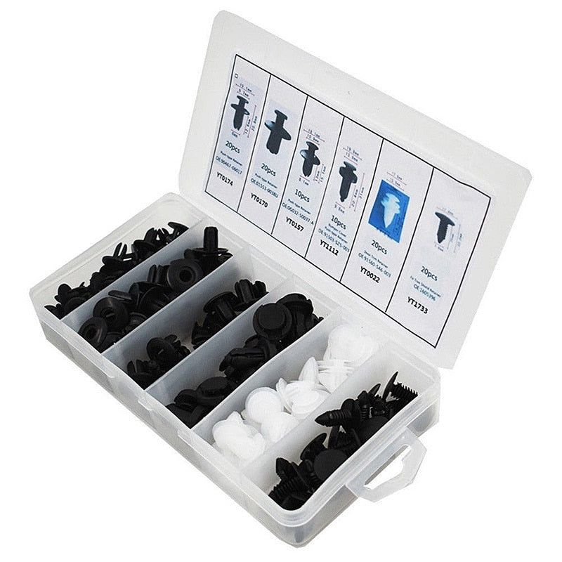 Lot de 100 Clips De Fixation Universels