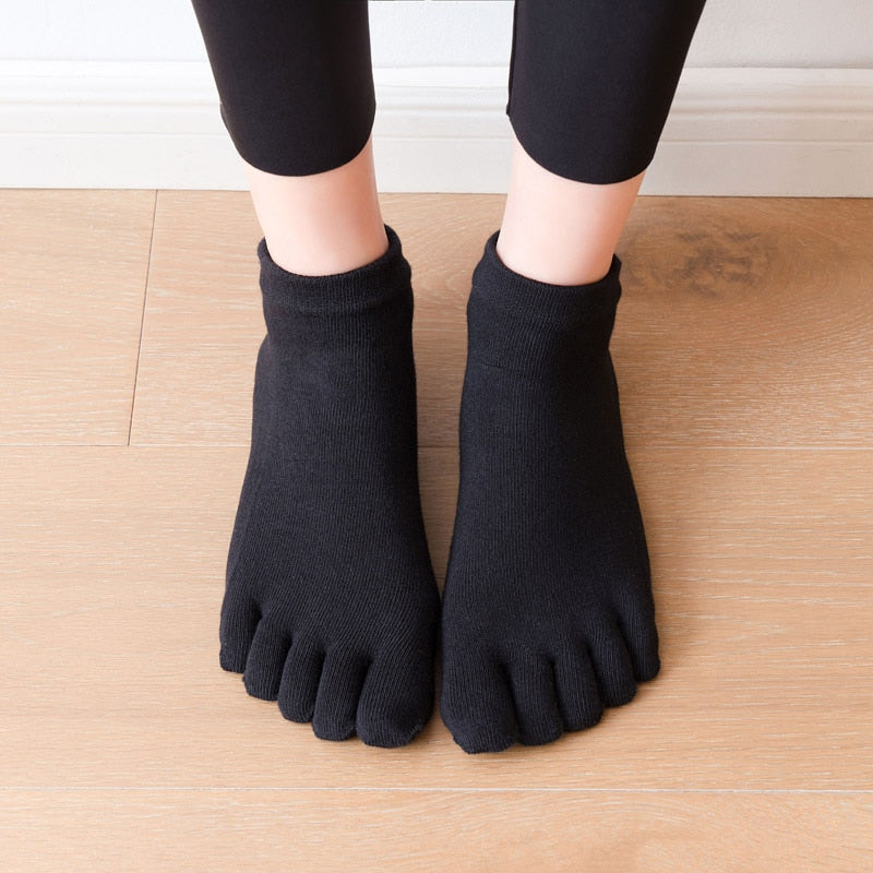 2x Chaussettes doigts antidérapantes