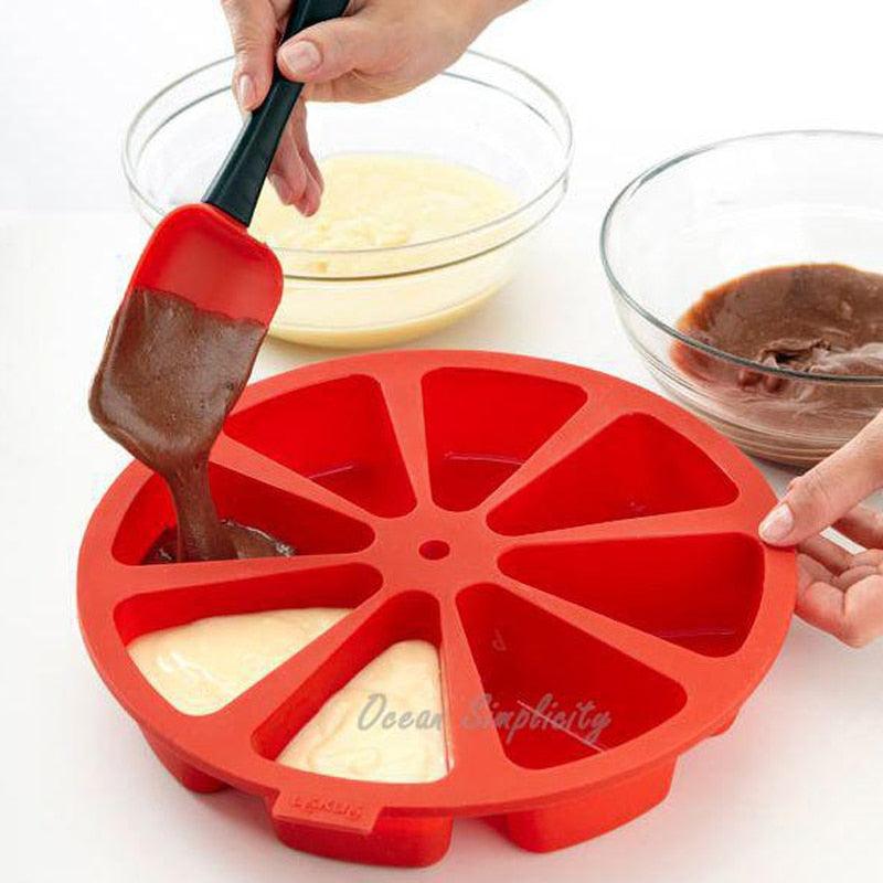 Moule à gâteau en silicone - 8 parts - DealValley
