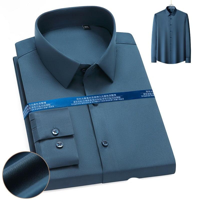 Chemise confortable en coton extensible - DealValley