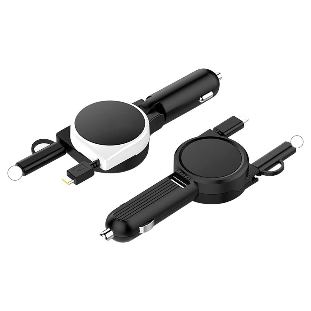 Chargeur voiture rétractable 3 EN 1