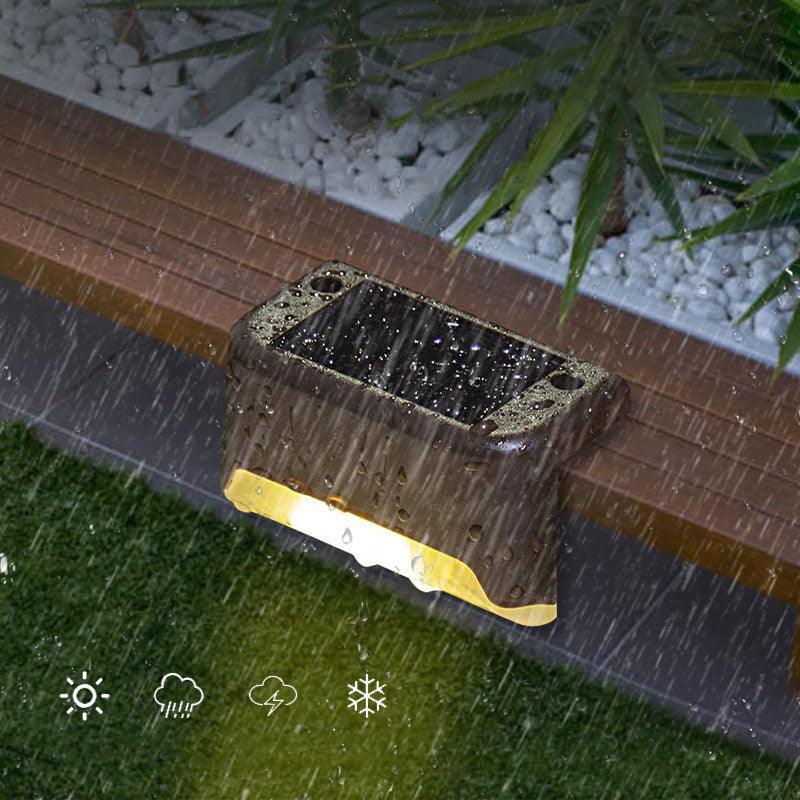 Lot de 4 Appliques LED Solaires pour escalier - DealValley