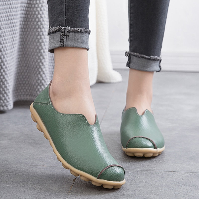 Chaussures en cuir ultra confortables pour femme