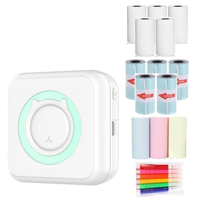 Mini imprimante thermique bluetooth + 13 Rouleaux OFFERTS
