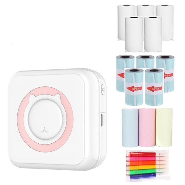 Mini imprimante thermique bluetooth + 13 Rouleaux OFFERTS