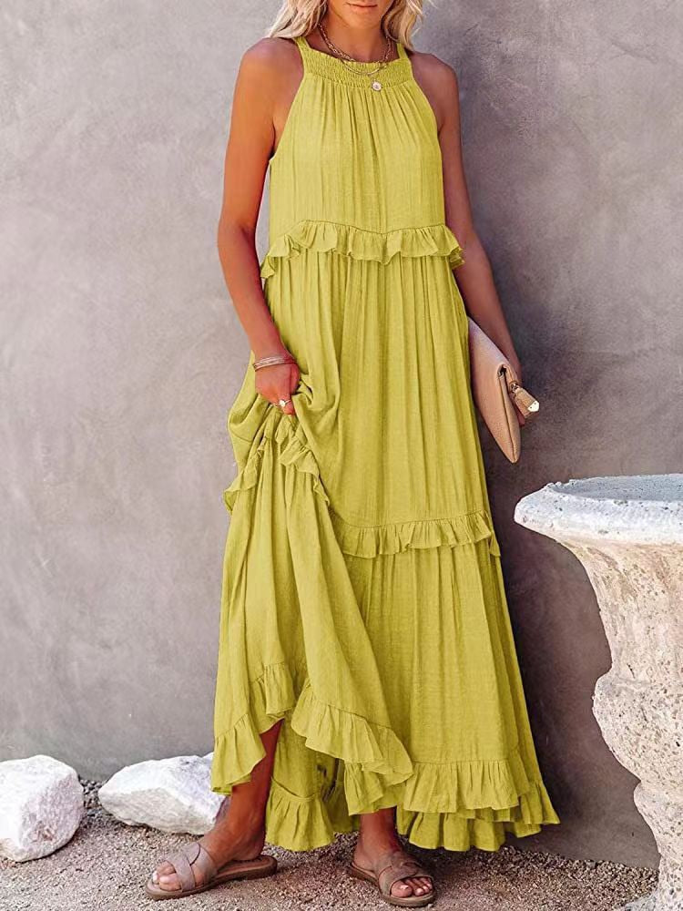 Robe longue à volants - Collection 2023