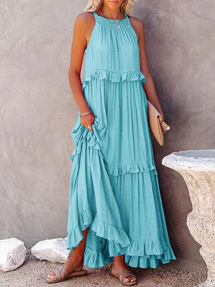 Robe longue à volants - Collection 2023