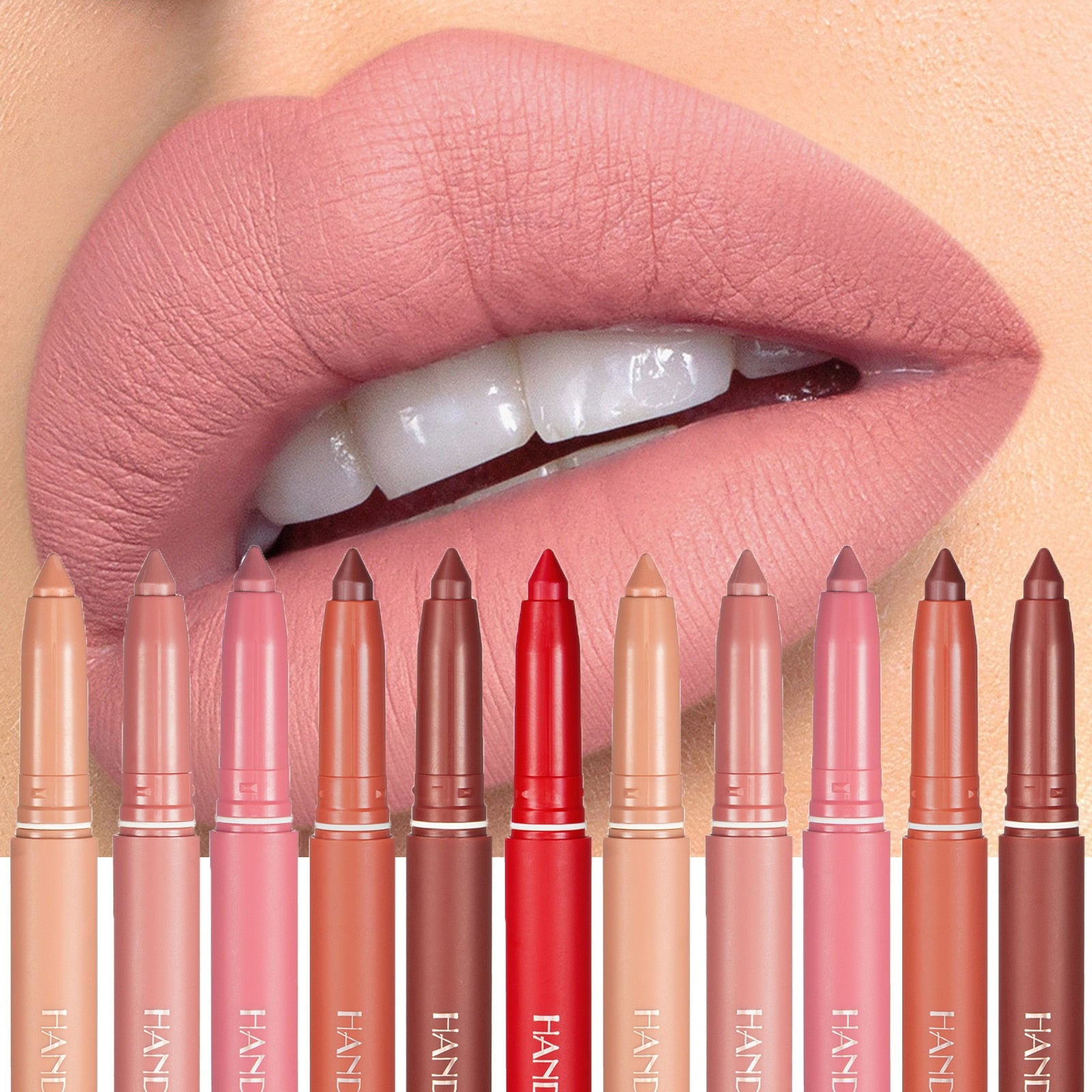 Coffret de rouge à lèvres mat en crayon - 12 couleurs