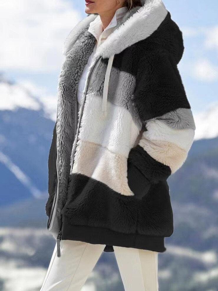 Polaire femme élégante à capuche - DealValley