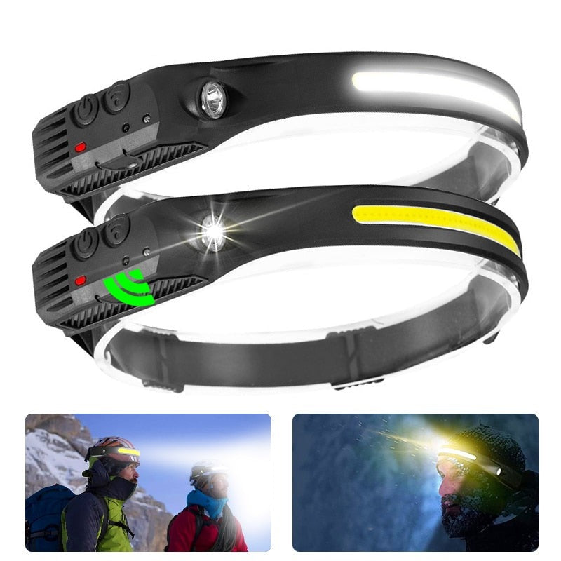 Lampe frontale rechargeable USB - 1 ACHETEE = 1 OFFERTE