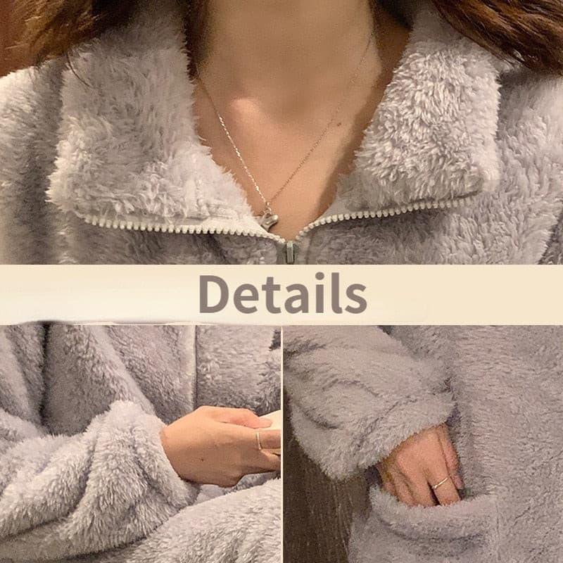 Ensemble cocooning en peluche - Femme - DealValley