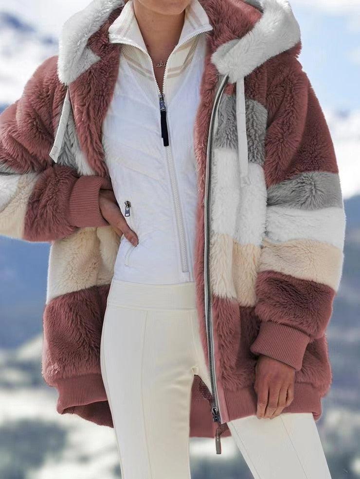 Polaire femme élégante à capuche - DealValley