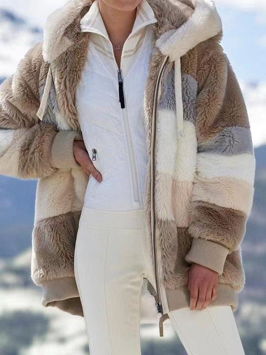 Polaire femme élégante à capuche - DealValley