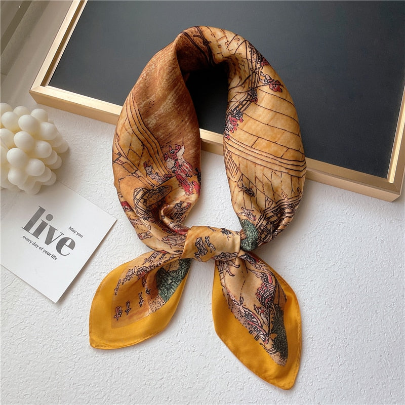 Foulard en soie - Différents imprimés