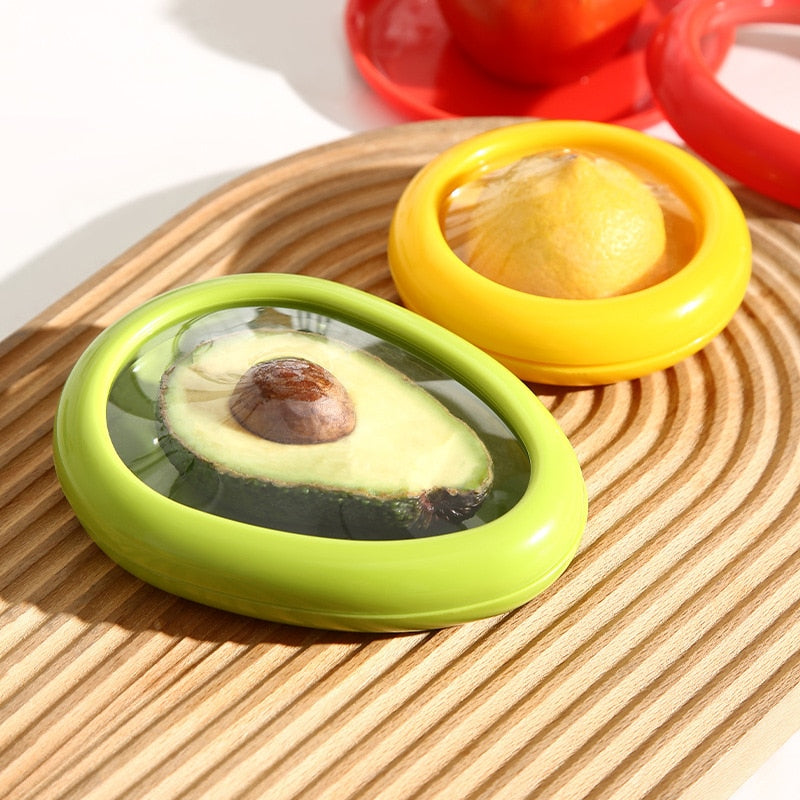 Couvercle silicone réutilisable pour fruits et légumes - Lot de 4