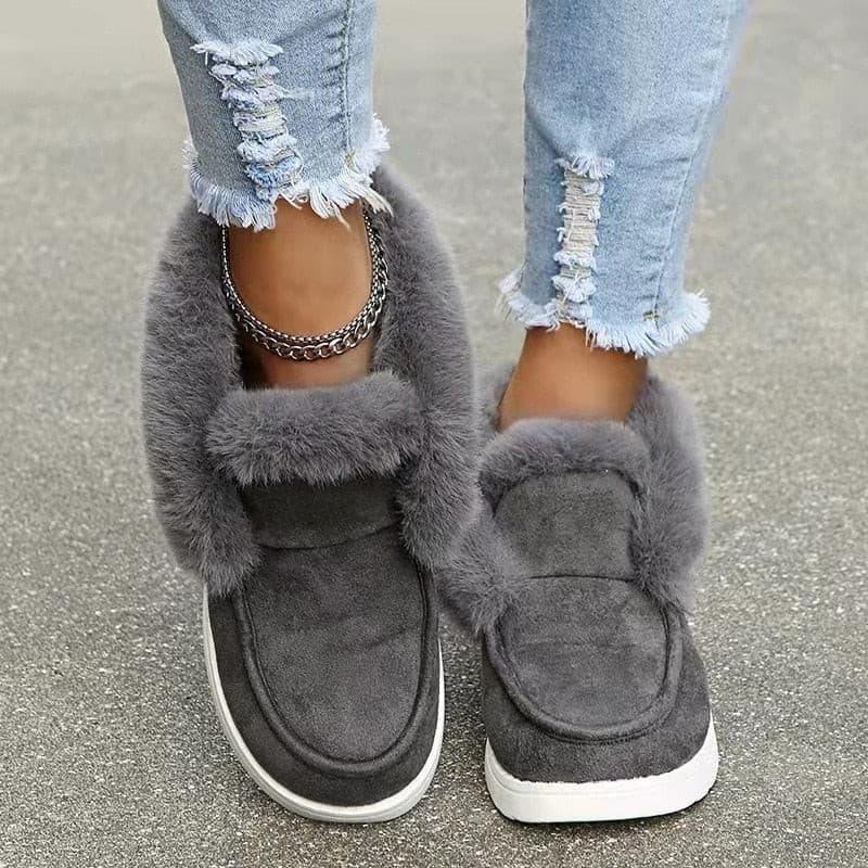 Bottines de ville fourrées style indienne - Femme - DealValley