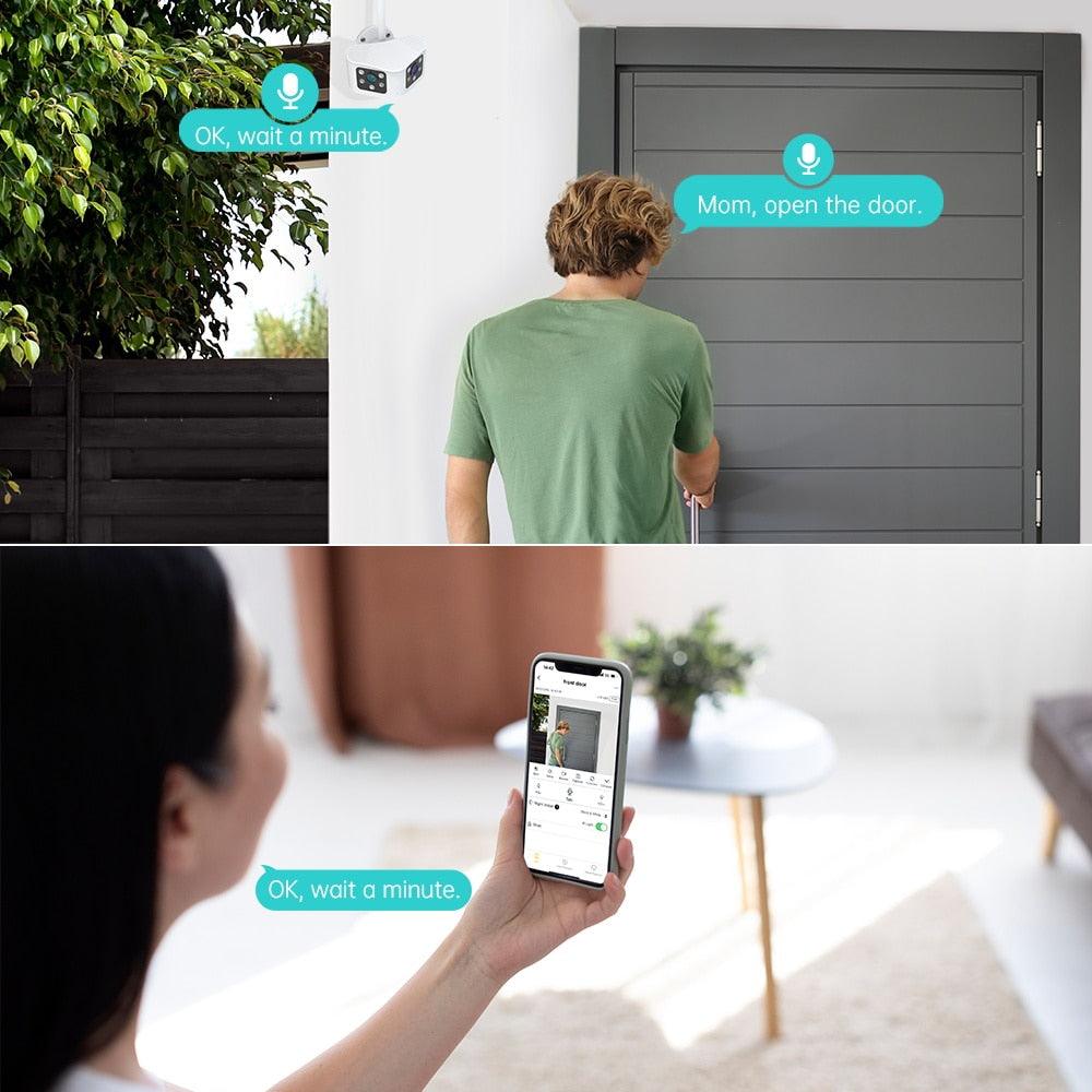 Caméra de surveillance ULTRA GRAND ANGLE - Double Objectif - DealValley