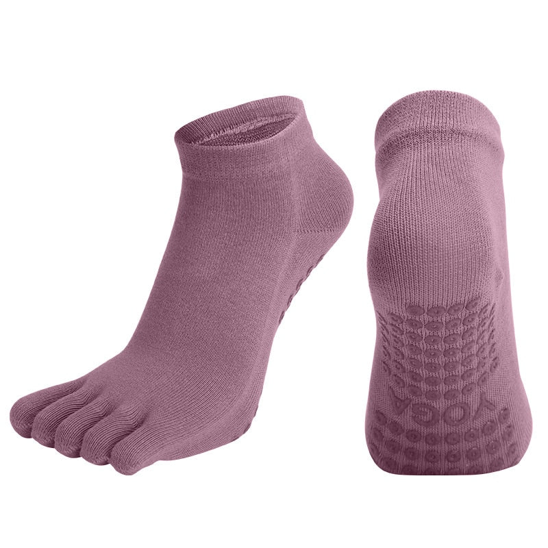 2x Chaussettes doigts antidérapantes