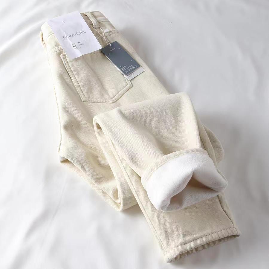 Jean taille haute intérieur polaire - DealValley