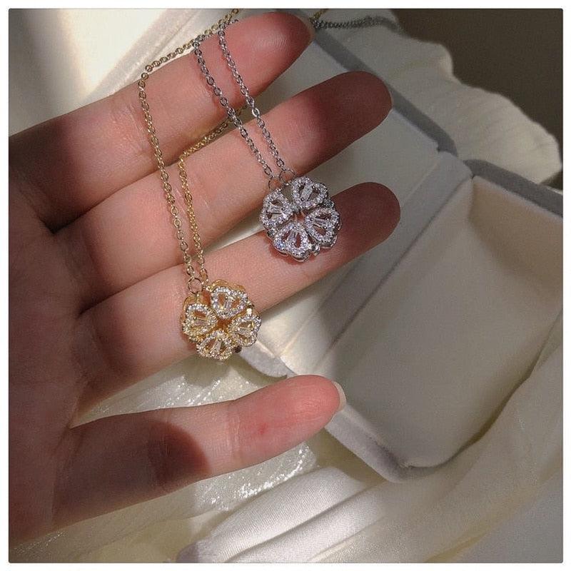 Collier magnétique 2 en 1 - Coeurs ou Trèfle - DealValley