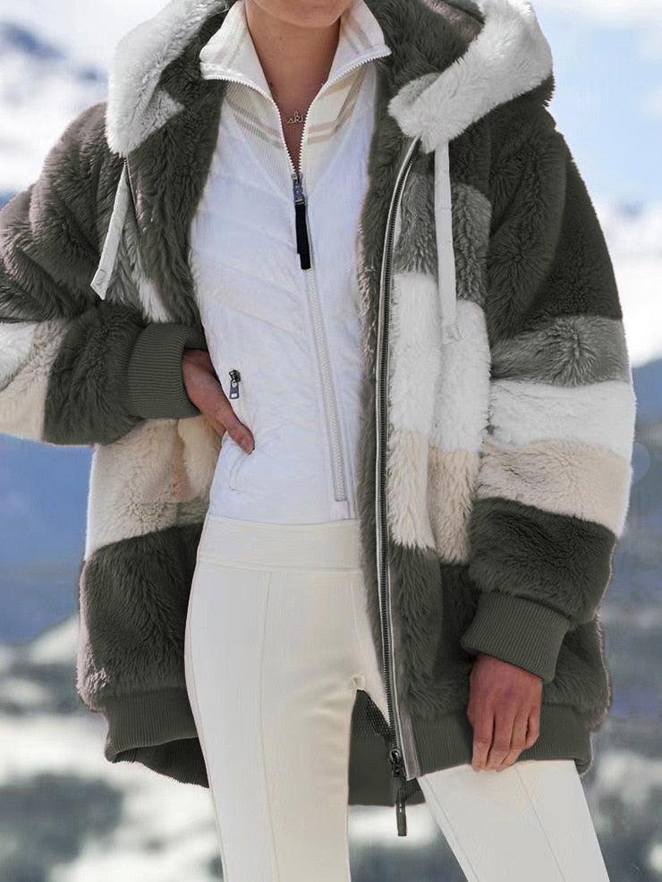 Polaire femme élégante à capuche - DealValley