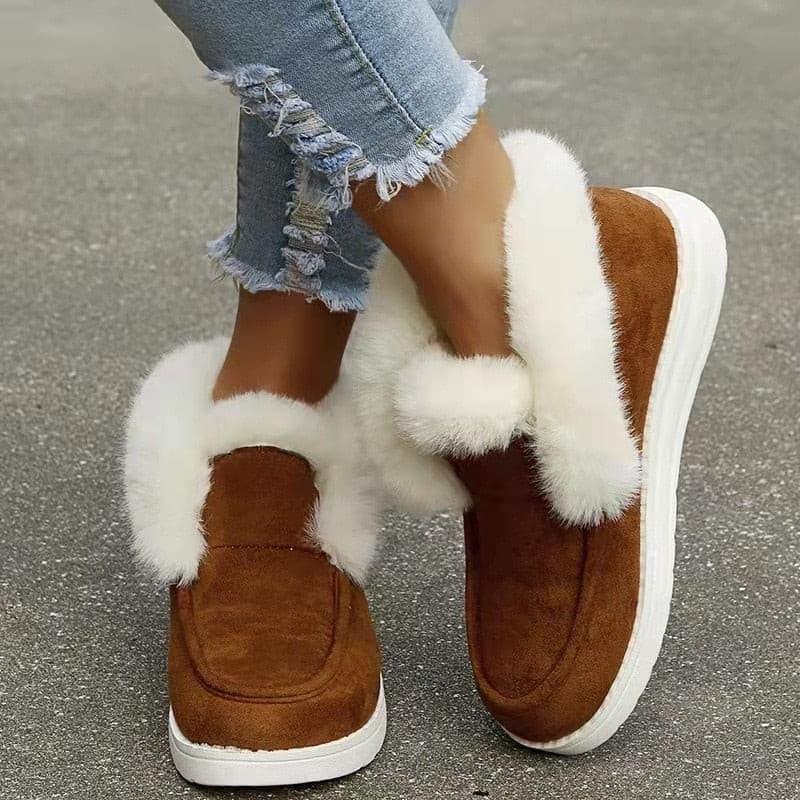 Bottines de ville fourrées style indienne - Femme - DealValley
