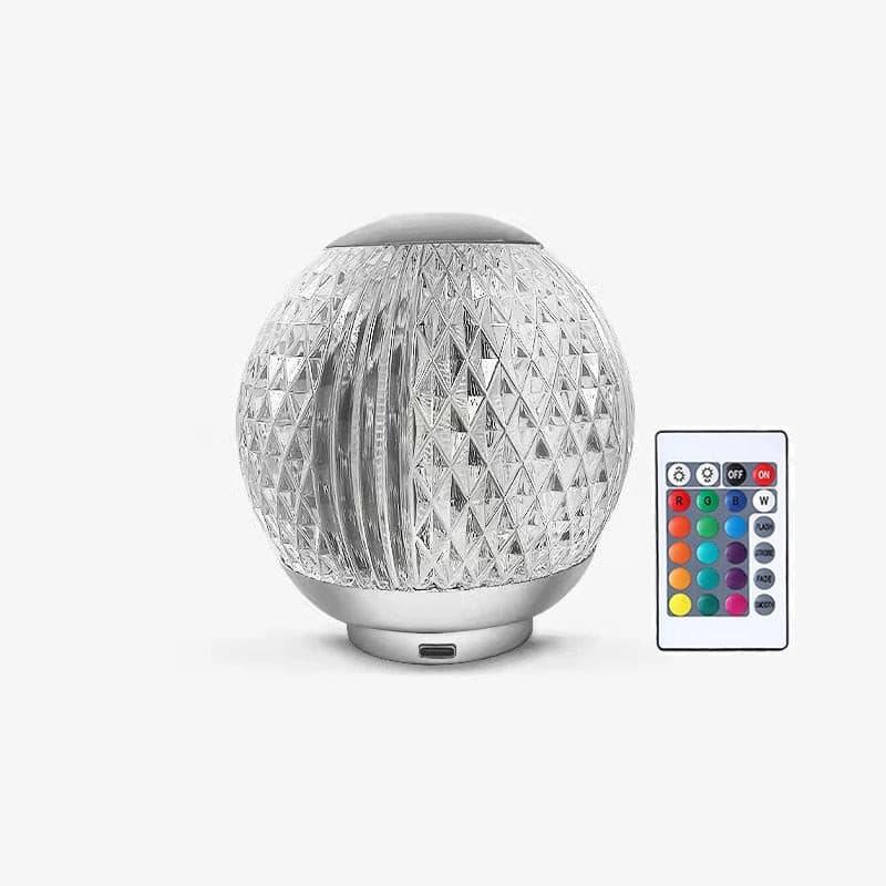 MAGIC CRYSTAL - Lampe ronde avec télécommande - DealValley