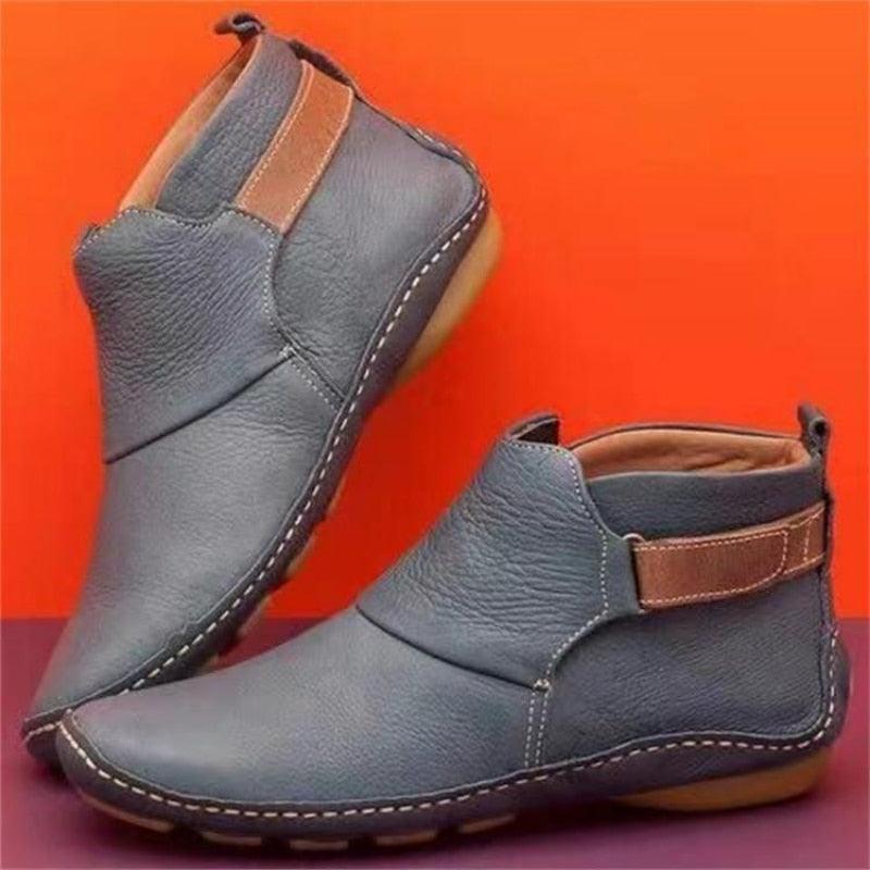 Bottines en Cuir PU à scratch - Femme - DealValley