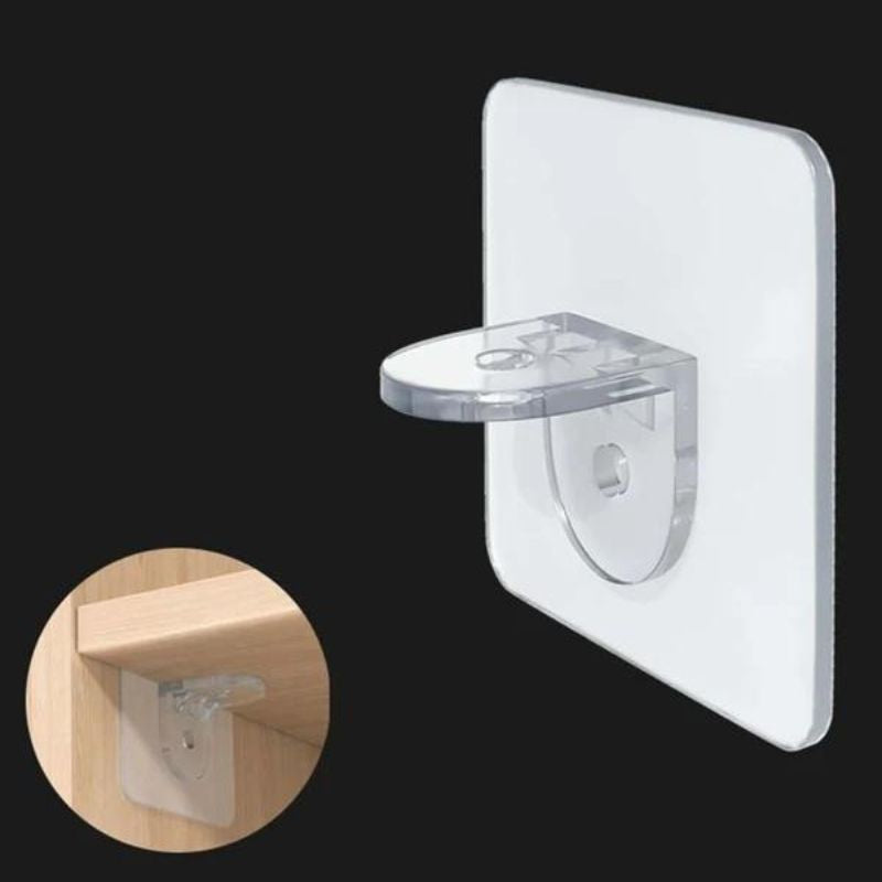 Lot de 50 Supports d'étagère autoadhésifs