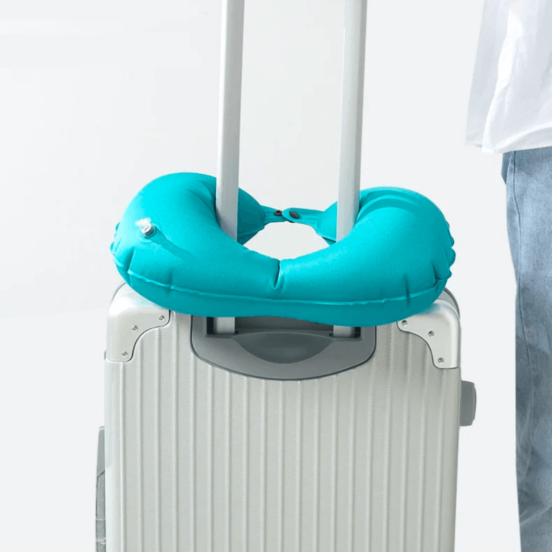 Oreiller de voyage autogonflant pour le cou - DealValley