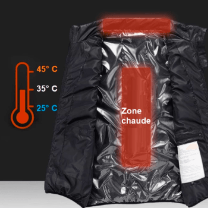 Gilet Chauffant Electrique - 8 Zones chauffantes - DealValley