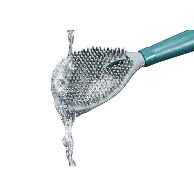 Brosse toilette 2 en 1 - Distributeur de savon - DealValley