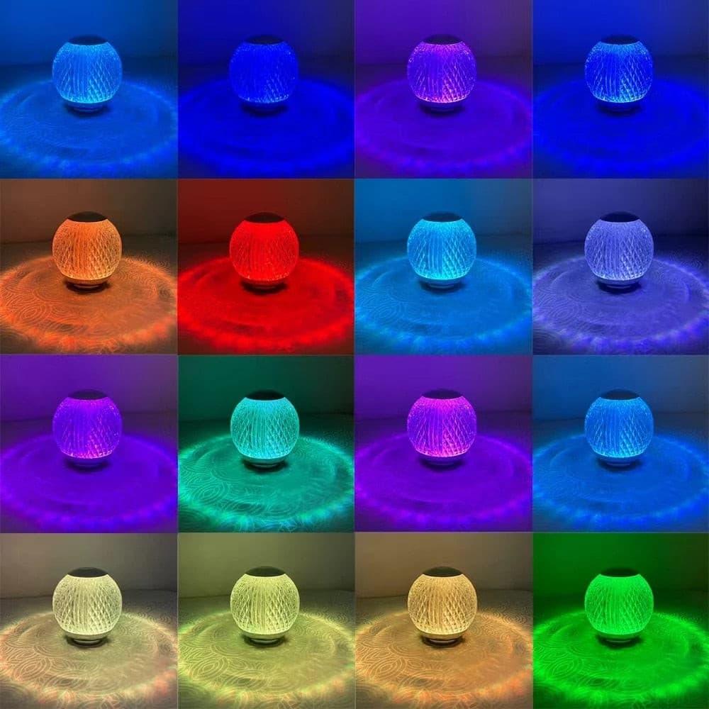 MAGIC CRYSTAL - Lampe ronde avec télécommande - DealValley