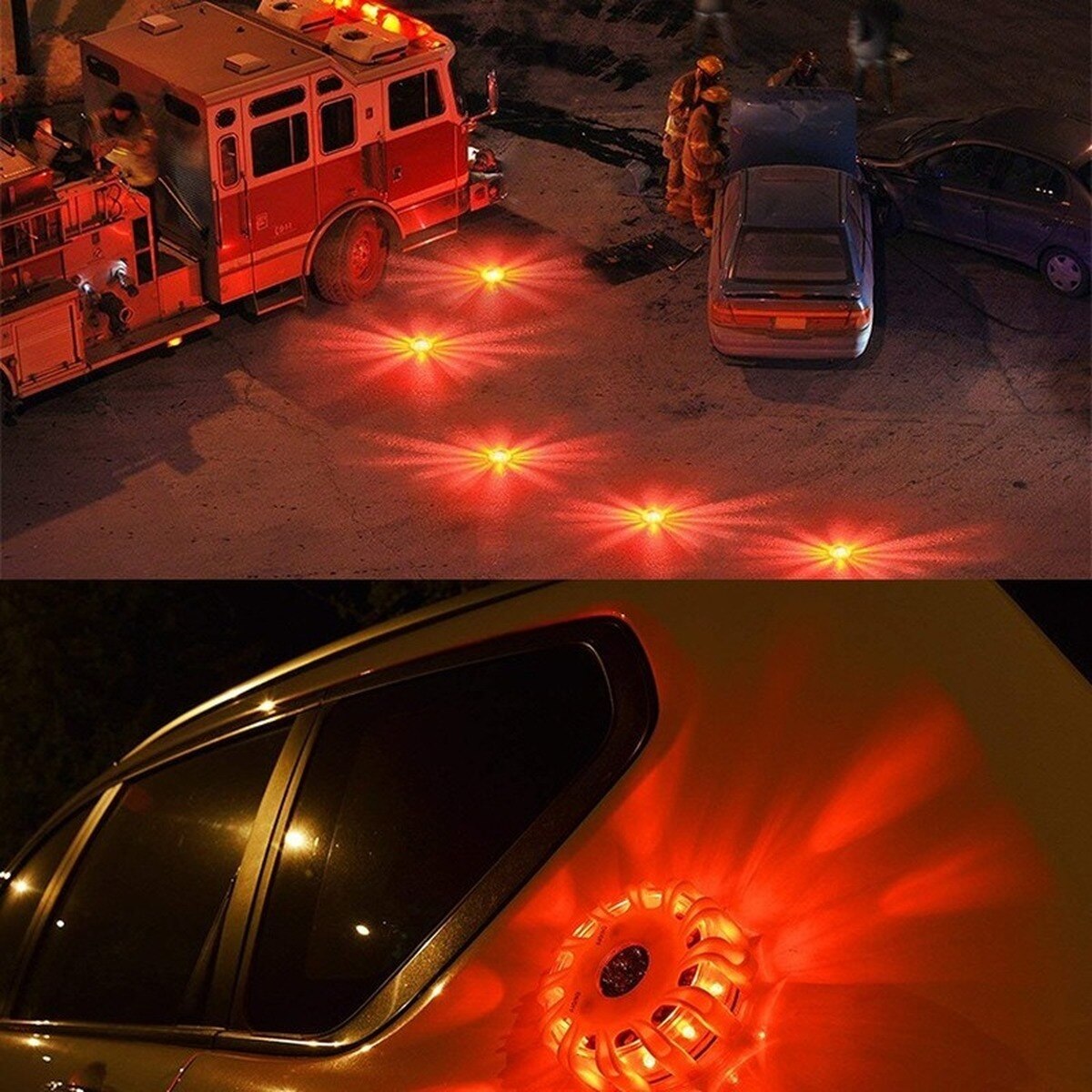 Lot de 2 Balises magnétiques d'urgence de signalisation