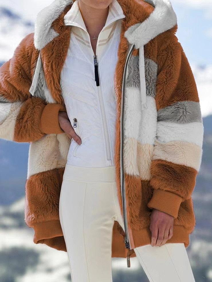 Polaire femme élégante à capuche - DealValley