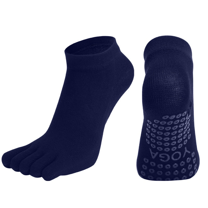 2x Chaussettes doigts antidérapantes