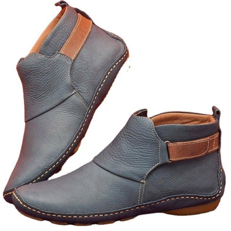 Bottines en Cuir PU à scratch - Femme - DealValley