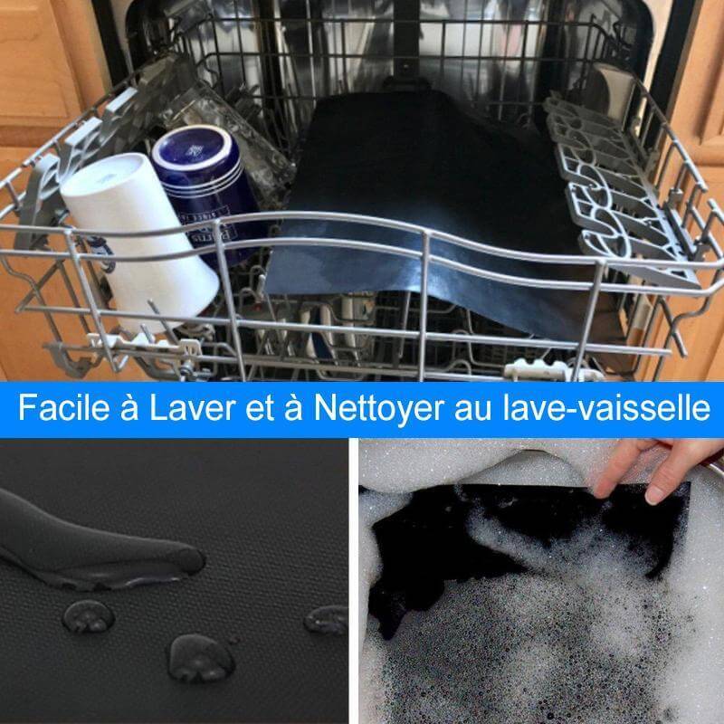 Lot de 2 Tapis de cuisson antiadhésif BBQ