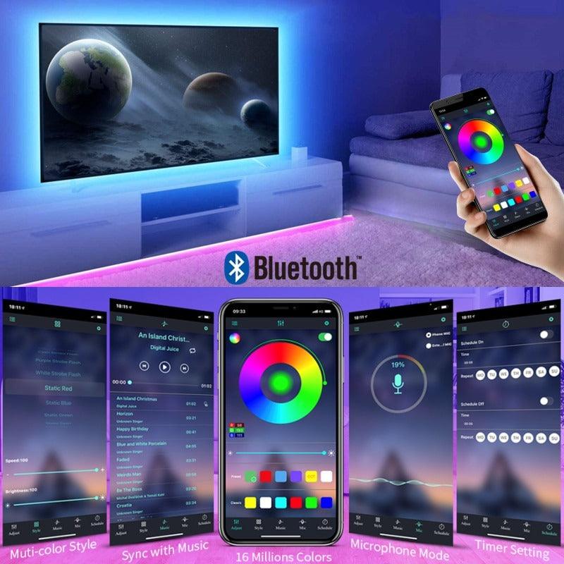 Bande lumineuse LED bluetooth - 5 mètres - DealValley