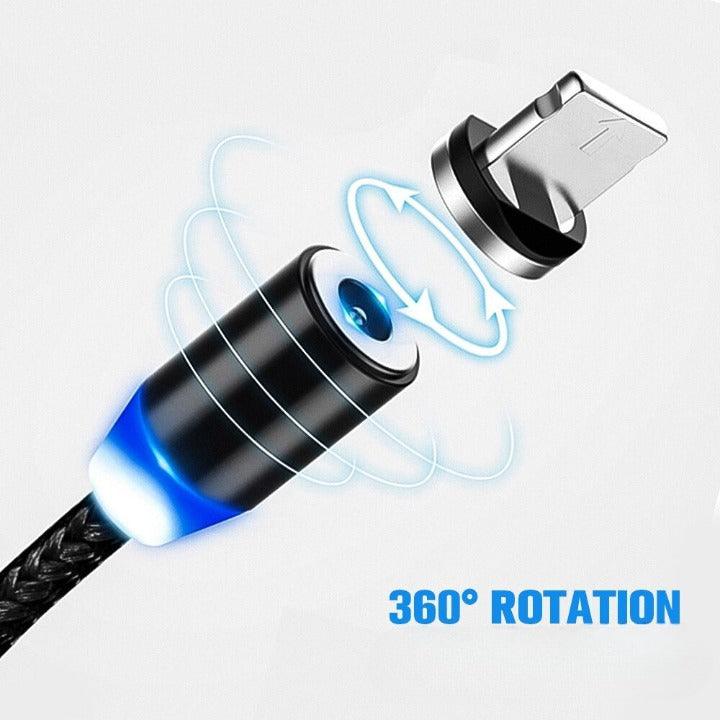 Câble USB tressé et aimanté 2M - DV - DealValley