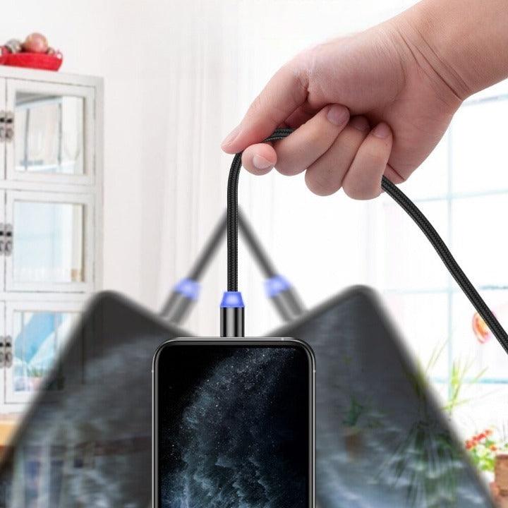 Câble USB tressé et aimanté - 2 mètres - DealValley