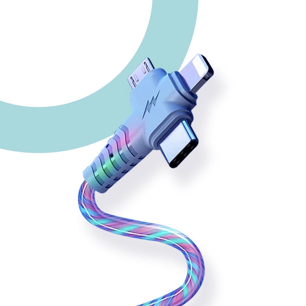 Câble de recharge lumineux 3 en 1 - DealValley