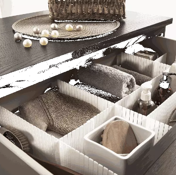 8x Séparateurs de tiroirs réglables - DealValley