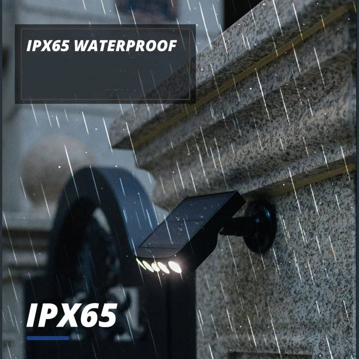 Lampe solaire rotative 3 modes -Système PIR