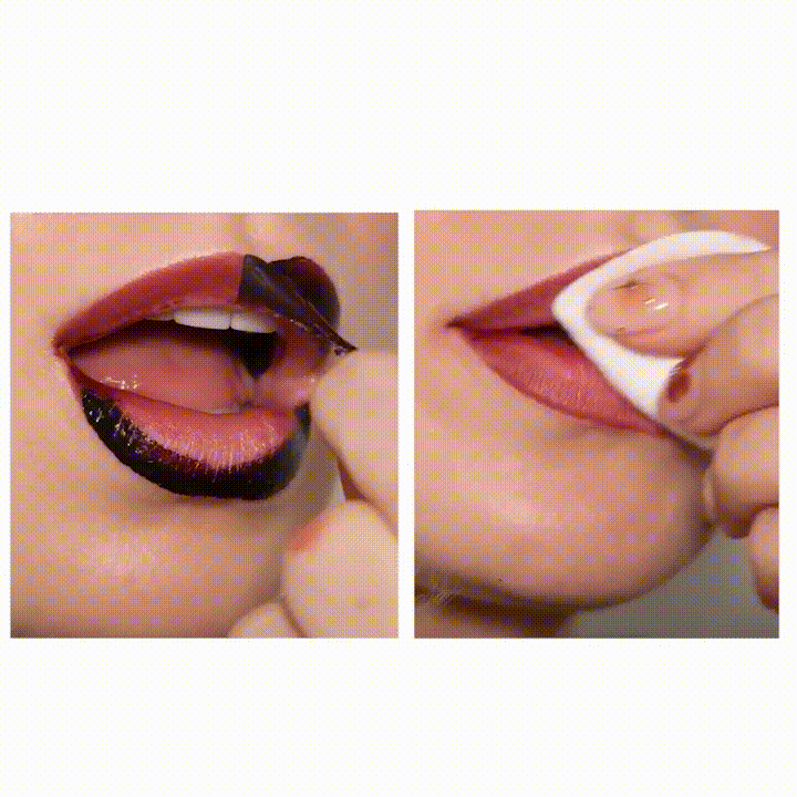 LIPSTICK TATTOO - 4x Rouge à lèvres Semi-Perment Peel-off