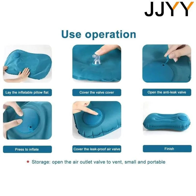 Coussin de voyage compact - Gonflage facile
